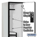 Salsbury 15" Wide Double Tier 'S' Style Designer Wood Locker - 1 Wide - 6 Feet High - 18 Inches Deep - Gray - Hasps - Sweatfully