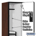 Salsbury 15" Wide Double Tier 'S' Style Designer Wood Locker - 1 Wide - 6 Feet High - 18 Inches Deep - Mahogany - Hasps - Sweatfully