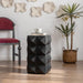 24" Height Three-dimensional Embossed Pattern Design Retro Coffee Table MDF Retro Furniture - Sweatfully