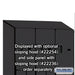 Salsbury 15" Wide Double Tier 'S' Style Designer Wood Locker - 3 Wide - 6 Feet High - 21 Inches Deep - Black - Hasps - Sweatfully