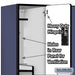 Salsbury 15" Wide Double Tier 'S' Style Designer Wood Locker - 3 Wide - 6 Feet High - 21 Inches Deep - Blue - Hasps - Sweatfully