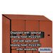 Salsbury 15" Wide Double Tier 'S' Style Designer Wood Locker - 3 Wide - 6 Feet High - 21 Inches Deep - Cherry - Hasps - Sweatfully