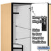 Salsbury 15" Wide Double Tier 'S' Style Designer Wood Locker - 3 Wide - 6 Feet High - 21 Inches Deep - Maple - Hasps - Sweatfully