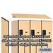 Salsbury 15" Wide Double Tier 'S' Style Designer Wood Locker - 3 Wide - 6 Feet High - 21 Inches Deep - Maple - Hasps - Sweatfully