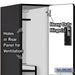 Salsbury 15" Wide Double Tier 'S' Style Designer Wood Locker - 3 Wide - 6 Feet High - 24 Inches Deep - Black - Hasps - Sweatfully