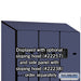 Salsbury 15" Wide Double Tier 'S' Style Designer Wood Locker - 3 Wide - 6 Feet High - 24 Inches Deep - Blue - Hasps - Sweatfully