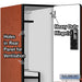 Salsbury 15" Wide Double Tier 'S' Style Designer Wood Locker - 3 Wide - 6 Feet High - 24 Inches Deep - Cherry - Hasps - Sweatfully