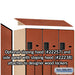 Salsbury 15" Wide Double Tier 'S' Style Designer Wood Locker - 3 Wide - 6 Feet High - 24 Inches Deep - Cherry - Hasps - Sweatfully