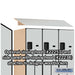 Salsbury 15" Wide Double Tier 'S' Style Designer Wood Locker - 3 Wide - 6 Feet High - 24 Inches Deep - Gray - Hasps - Sweatfully