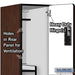 Salsbury 15" Wide Double Tier 'S' Style Designer Wood Locker - 3 Wide - 6 Feet High - 24 Inches Deep - Mahogany - Hasps - Sweatfully