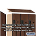Salsbury 15" Wide Double Tier 'S' Style Designer Wood Locker - 3 Wide - 6 Feet High - 24 Inches Deep - Mahogany - Hasps - Sweatfully