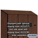 Salsbury 15" Wide Double Tier 'S' Style Designer Wood Locker - 3 Wide - 6 Feet High - 24 Inches Deep - Mahogany - Hasps - Sweatfully
