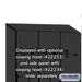 Salsbury 15" Wide Double Tier 'S' Style Designer Wood Locker - 3 Wide - 6 Feet High - 18 Inches Deep - Black - Hasps - Sweatfully