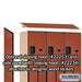 Salsbury 15" Wide Double Tier 'S' Style Designer Wood Locker - 3 Wide - 6 Feet High - 18 Inches Deep - Cherry - Hasps - Sweatfully