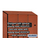 Salsbury 15" Wide Double Tier 'S' Style Designer Wood Locker - 3 Wide - 6 Feet High - 18 Inches Deep - Cherry - Hasps - Sweatfully