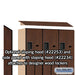 Salsbury 15" Wide Double Tier 'S' Style Designer Wood Locker - 3 Wide - 6 Feet High - 18 Inches Deep - Mahogany - Hasps - Sweatfully