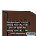 Salsbury 15" Wide Double Tier 'S' Style Designer Wood Locker - 3 Wide - 6 Feet High - 18 Inches Deep - Mahogany - Hasps - Sweatfully