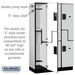 Salsbury 15" Wide Double Tier 'S' Style Designer Wood Locker - 3 Wide - 6 Feet High - 18 Inches Deep - Gray - Hasps - Sweatfully