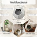 25.98'' Modern Pet Furniture Cat Carrier, Sofa Side Table, Planter MDF Multifunctional Furniture, Burmese Sumac - Sweatfully