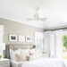 28" Kwang Farmhouse DC Motor Downrod Mount Reversible Ceiling Fan with LED Lighting and Remote Control - Sweatfully