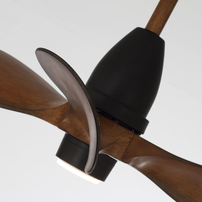 28" Kwang Farmhouse DC Motor Downrod Mount Reversible Ceiling Fan with LED Lighting and Remote Control - Sweatfully