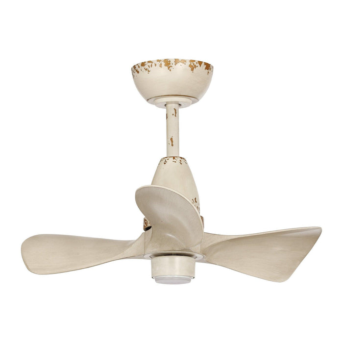 28" Kwang Farmhouse DC Motor Downrod Mount Reversible Ceiling Fan with LED Lighting and Remote Control - Sweatfully