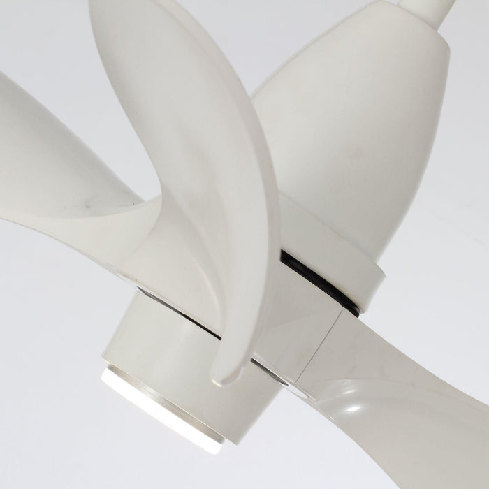 28" Kwang Farmhouse DC Motor Downrod Mount Reversible Ceiling Fan with LED Lighting and Remote Control - Sweatfully