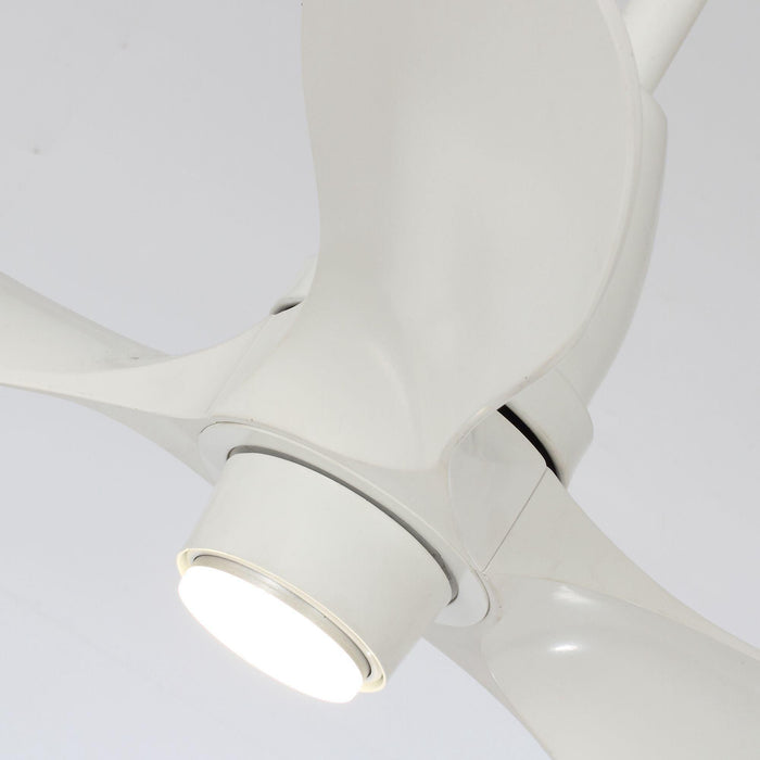 28" Kwang Farmhouse DC Motor Downrod Mount Reversible Ceiling Fan with LED Lighting and Remote Control - Sweatfully
