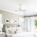 28" Kwang Farmhouse DC Motor Downrod Mount Reversible Ceiling Fan with LED Lighting and Remote Control - Sweatfully