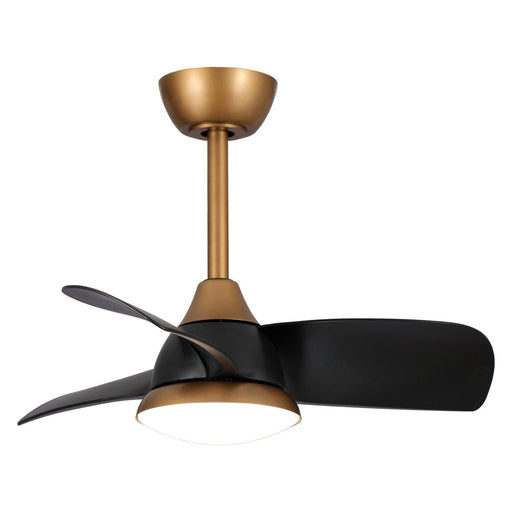 28" Modern DC Motor Downrod Mount Reversible Ceiling Fan with LED Lighting and Remote Control - Sweatfully