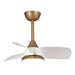 28" Modern DC Motor Downrod Mount Reversible Ceiling Fan with LED Lighting and Remote Control - Sweatfully