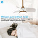 28" Modern DC Motor Downrod Mount Reversible Ceiling Fan with LED Lighting and Remote Control - Sweatfully