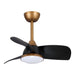 28" Modern DC Motor Downrod Mount Reversible Ceiling Fan with LED Lighting and Remote Control - Sweatfully