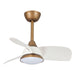 28" Modern DC Motor Downrod Mount Reversible Ceiling Fan with LED Lighting and Remote Control - Sweatfully