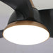 28" Modern DC Motor Downrod Mount Reversible Ceiling Fan with LED Lighting and Remote Control - Sweatfully