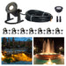 Gardenreet Cast Brass LED Underwater Pond Light for Submersible,Waterfall,Pool,Fountain (2801) - Sweatfully