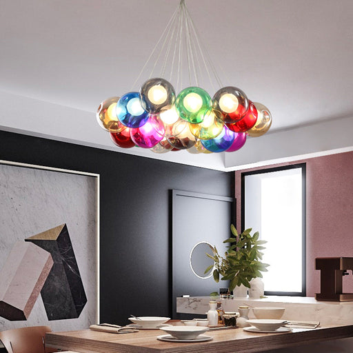 28 Multiple Colour Chandelier - Cluster - Sweatfully