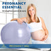 Pregnancy Ball for Maternity, Labor and Birth.  Includes Pregnancy Guide.  (Lilac) - Sweatfully