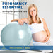 Pregnancy Ball for Maternity, Labor and Birth.  Includes Pregnancy Guide.  (Mist) - Sweatfully