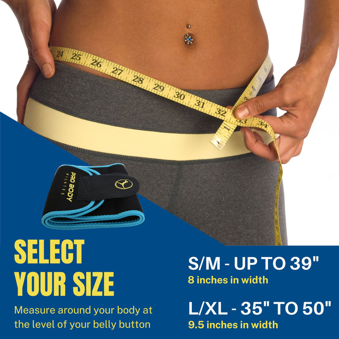 Waist Trimmer Belt for High-Intensity Training, Yoga and Workouts - Sweatfully