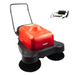 SM1050B 41.3" Battery Powered Walk-behind Floor Sweeper with Water Sprinklers, Triple Brushes - Sweatfully
