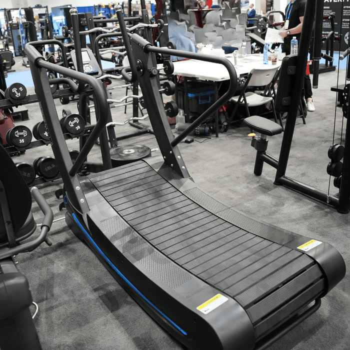Commercial Self Powered Curve Treadmill - Muscle D Fitness - Standalone - Sweatfully