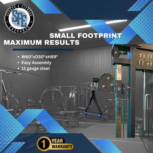 SFE Commercial Functional Trainer with 250lb weight stacks (New) - Sweatfully
