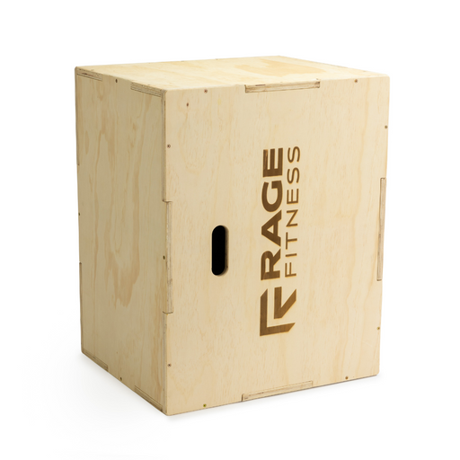 3-in-1 Wood Plyo Cube – Adjustable 20/24/30" Plyometric Box for Jumps, Step-Ups, and Strength Training – Heavy-Duty Poplar & Eucalyptus Construction – Flat Pack with Easy Assembly - Sweatfully