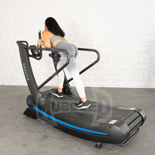 Commercial Self Powered Curve Treadmill - Muscle D Fitness - Standalone - Sweatfully