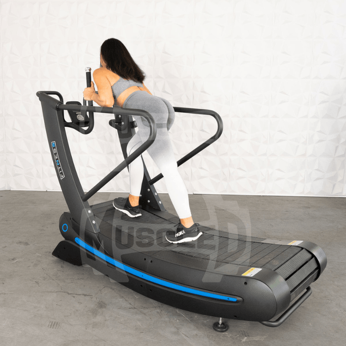 Commercial Self Powered Curve Treadmill - Muscle D Fitness - Standalone - Sweatfully