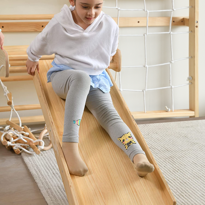 Neem Swedish Wall Ladder & Indoor Wooden Climber for Kids – Home Gym Playset - Sweatfully