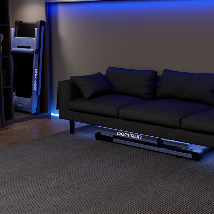 DeerRun A1 Pro Move+  6% Incline Foldable Treadmill——2025 Upgraded Chip & NFC Support | 350Lbs, 10mph - Sweatfully