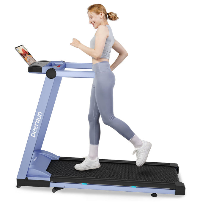 DeerRun A1 Pro Move+  6% Incline Foldable Treadmill——2025 Upgraded Chip & NFC Support | 350Lbs, 10mph - Sweatfully