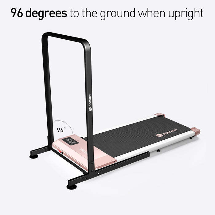 DeerRun Q1 Urban Mini Under-Desk Treadmill with Remote Control - Sweatfully